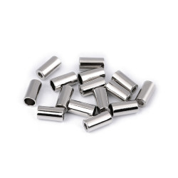 Endstück aus metall für kordel ø 3,5 mm, ø 5,5 mm - Nickel (200 Stücke)