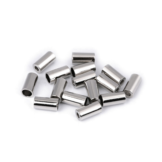 Endstück aus metall für kordel ø 3,5 mm, ø 5,5 mm - Nickel (200 Stücke) Endstück aus metall für kordel ø 3,5 mm, ø 5,5 mm - Nickel (200 Stücke)