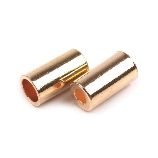 Endstück aus metall für kordel ø 3,5 mm, ø 5,5 mm - Nickel (200 Stücke) Endstück aus metall für kordel ø 3,5 mm, ø 5,5 mm - Nickel (200 Stücke)