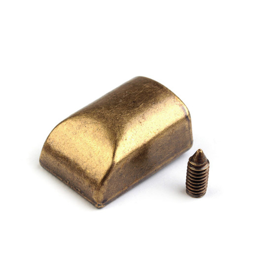 Końcówka do zamka błyskawicznego spiralnego, kostkowego i metalowego - Złoty (75 Sztuki) Końcówka do zamka błyskawicznego spiralnego, kostkowego i metalowego - Złoty (75 Sztuki)