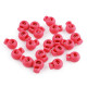 Cierres redondos para cordón 15x19 mm - Transparente (100 Piezas) Cierres redondos para cordón 15x19 mm - Transparente (100 Piezas)