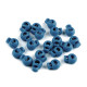 Cierres redondos para cordón 15x19 mm - Transparente (100 Piezas) Cierres redondos para cordón 15x19 mm - Transparente (100 Piezas)