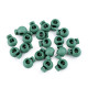 Cierres redondos para cordón 15x19 mm - Transparente (100 Piezas) Cierres redondos para cordón 15x19 mm - Transparente (100 Piezas)