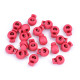 Cierres redondos para cordón 15x19 mm - Transparente (100 Piezas) Cierres redondos para cordón 15x19 mm - Transparente (100 Piezas)