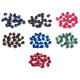 Cierres redondos para cordón 15x19 mm - Transparente (100 Piezas) Cierres redondos para cordón 15x19 mm - Transparente (100 Piezas)