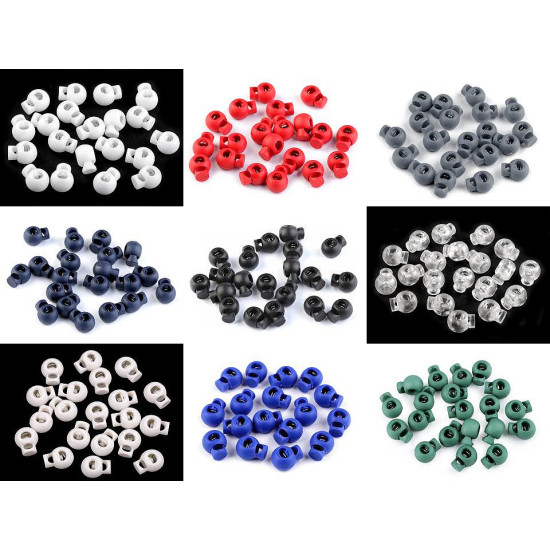 Cierres redondos para cordón 15x19 mm - Transparente (100 Piezas) Cierres redondos para cordón 15x19 mm - Transparente (100 Piezas)