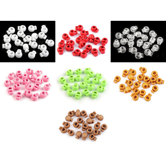 Cierres redondos para cordón 15x19 mm - Transparente (100 Piezas) Cierres redondos para cordón 15x19 mm - Transparente (100 Piezas)