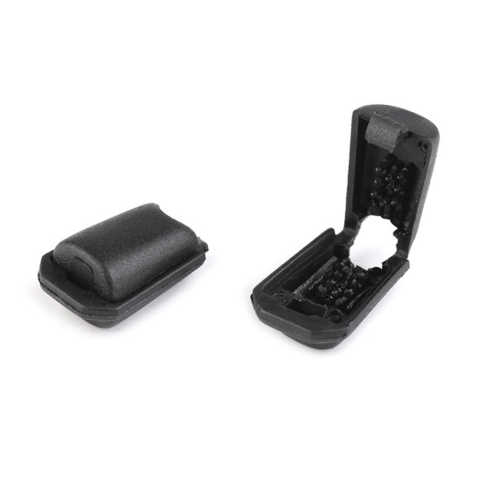 Endkappe kunststoff 11x16 mm zum eindrücken - Schwarz (100 Stücke) Endkappe kunststoff 11x16 mm zum eindrücken - Schwarz (100 Stücke)