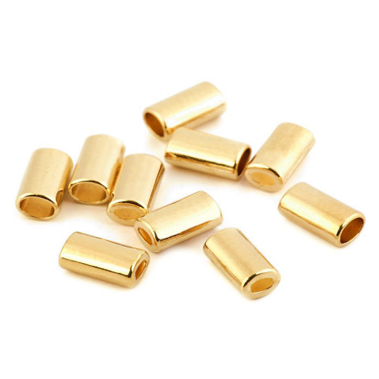 Endstück aus metall für kordel 8 x 14 mm oval - Gold metall (10 Stücke) Endstück aus metall für kordel 8 x 14 mm oval - Gold metall (10 Stücke)