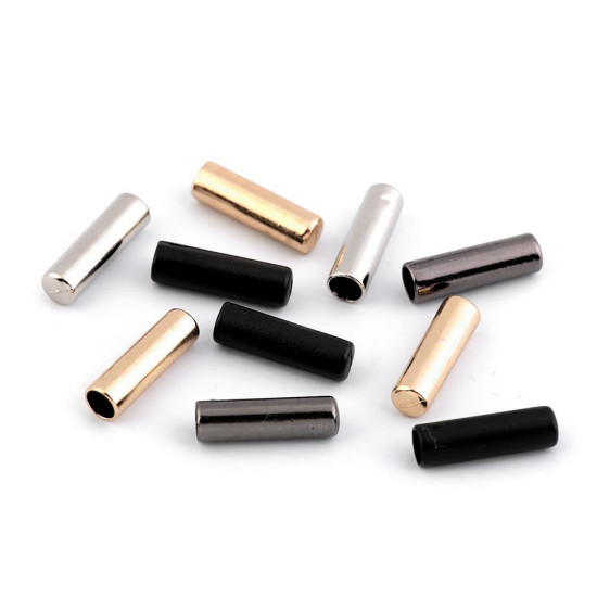 Cappuccio per cordoncino metallico, ø 4 mm - Nero (100 Pezzi) Cappuccio per cordoncino metallico, ø 4 mm - Nero (100 Pezzi)