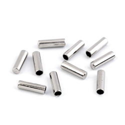 Cappuccio per cordoncino metallico, ø 4 mm - Nichel (10 Pezzi)