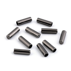 Cappuccio per cordoncino metallico, ø 4 mm - Nichel nero (10 Pezzi)