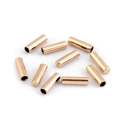 Cappuccio per cordoncino metallico, ø 4 mm - Oro rosa (10 Pezzi)