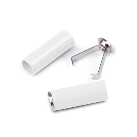 Końcówka dwuczęściowa z blokadą ø5 mm - White (4 Sztuki) Końcówka dwuczęściowa z blokadą ø5 mm - White (4 Sztuki)