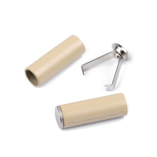 Końcówka dwuczęściowa z blokadą ø5 mm - White (4 Sztuki) Końcówka dwuczęściowa z blokadą ø5 mm - White (4 Sztuki)
