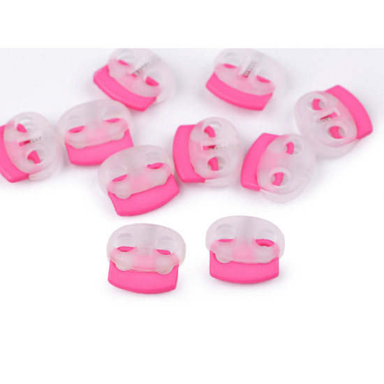 Bouchon/embout de cordon en plastique à 2 trous, 17 x 19 mm - Vert jaune (50 Pièces) Bouchon/embout de cordon en plastique à 2 trous, 17 x 19 mm - Vert jaune (50 Pièces)