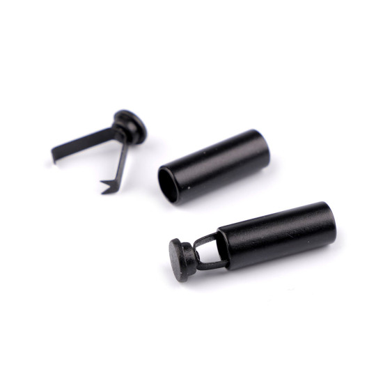 Cord end cap with integral grip ø6 mm - Black varnish (20 Pieces) Cord end cap with integral grip ø6 mm - Black varnish (20 Pieces)