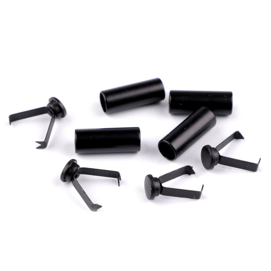 Cord end cap with integral grip ø6 mm - Black varnish (20 Pieces) Cord end cap with integral grip ø6 mm - Black varnish (20 Pieces)