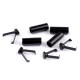 Cord end cap with integral grip ø6 mm - Black varnish (20 Pieces) Cord end cap with integral grip ø6 mm - Black varnish (20 Pieces)