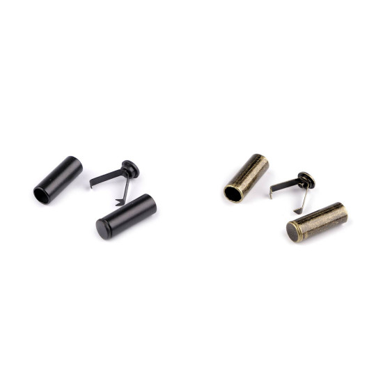 Cord end cap with integral grip ø6 mm - Black varnish (20 Pieces) Cord end cap with integral grip ø6 mm - Black varnish (20 Pieces)