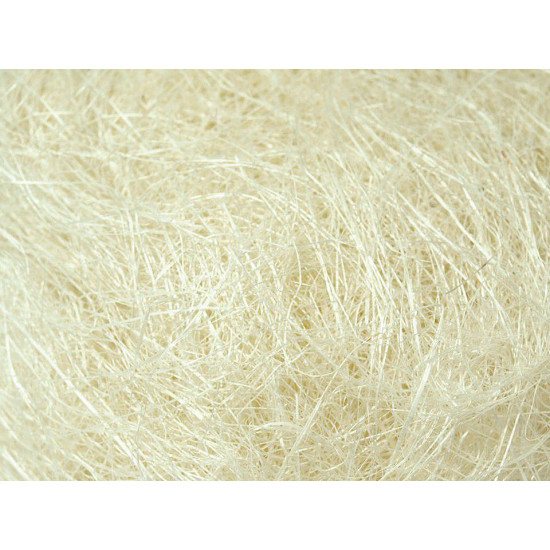 Sisal fibres, natural - Ecru light (1 Bag) Sisal fibres, natural - Ecru light (1 Bag)