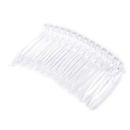 Grzebyk plastikowy do włosów 45x70 mm - Transparent (4 Sztuki) Grzebyk plastikowy do włosów 45x70 mm - Transparent (4 Sztuki)