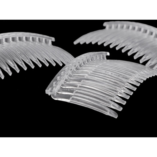 Grzebyk plastikowy do włosów 45x70 mm - Transparent (4 Sztuki) Grzebyk plastikowy do włosów 45x70 mm - Transparent (4 Sztuki)