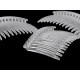 Grzebyk plastikowy do włosów 45x70 mm - Transparent (4 Sztuki) Grzebyk plastikowy do włosów 45x70 mm - Transparent (4 Sztuki)