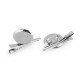 Alligator clip with pin back / diy 25x40 mm universal - Platinum (2 Pieces) Alligator clip with pin back / diy 25x40 mm universal - Platinum (2 Pieces)