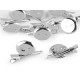 Alligator clip with pin back / diy 25x40 mm universal - Platinum (2 Pieces) Alligator clip with pin back / diy 25x40 mm universal - Platinum (2 Pieces)