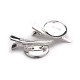 Alligator clip with pin back / diy 25x40 mm universal - Platinum (2 Pieces) Alligator clip with pin back / diy 25x40 mm universal - Platinum (2 Pieces)