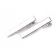Alligator hair clip, length 40 mm - Silver (5 Pieces)