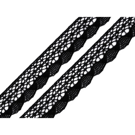 Bobine de liseré de dentelle en coton, largeur, 32 mm - Blanc (60 Mètres) Bobine de liseré de dentelle en coton, largeur, 32 mm - Blanc (60 Mètres)