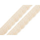 Bobine de liseré de dentelle en coton, largeur, 32 mm - Blanc (60 Mètres) Bobine de liseré de dentelle en coton, largeur, 32 mm - Blanc (60 Mètres)
