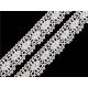 Bobine de liseré de dentelle en coton, largeur, 32 mm - Noir (30 Mètres) Bobine de liseré de dentelle en coton, largeur, 32 mm - Noir (30 Mètres)