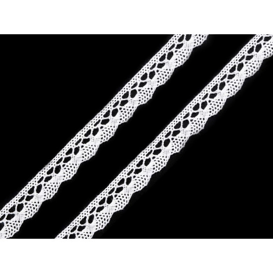 Bobina di pizzo in cotone, larghezza: 10 mm - Beige chiaro (30 Metri) Bobina di pizzo in cotone, larghezza: 10 mm - Beige chiaro (30 Metri)