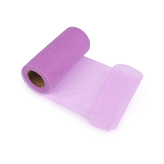 Decorative tulle fabric, width 15 cm - Snow white (1 Piece) Decorative tulle fabric, width 15 cm - Snow white (1 Piece)
