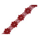 Daisy motif guipure trim width 20 mm - White (1 Meter)