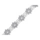 Daisy motif guipure trim width 20 mm - White (1 Meter)