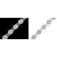 Daisy motif guipure trim width 20 mm - White (1 Meter)