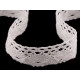 Koronka bawełniana szerokość 40 mm klockowa - White (1 Metr) Koronka bawełniana szerokość 40 mm klockowa - White (1 Metr)