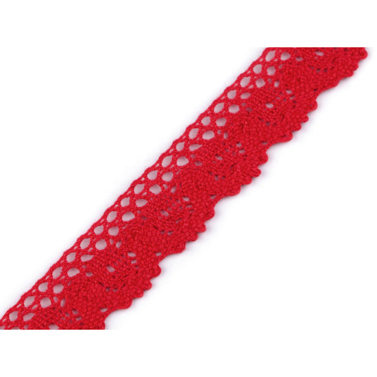 Bobine de liseré de dentelle en coton, largeur 25 mm - Noir (27 Mètres) Bobine de liseré de dentelle en coton, largeur 25 mm - Noir (27 Mètres)