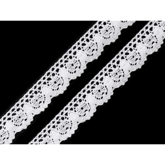 Bobine de liseré de dentelle en coton, largeur 25 mm - Noir (27 Mètres) Bobine de liseré de dentelle en coton, largeur 25 mm - Noir (27 Mètres)