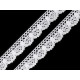 Bobine de liseré de dentelle en coton, largeur 25 mm - Noir (27 Mètres) Bobine de liseré de dentelle en coton, largeur 25 mm - Noir (27 Mètres)