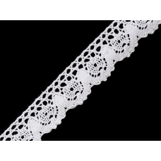 Bobine de liseré de dentelle en coton, largeur 25 mm - Noir (27 Mètres) Bobine de liseré de dentelle en coton, largeur 25 mm - Noir (27 Mètres)
