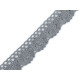 Bobine de liseré de dentelle en coton, largeur 25 mm - Noir (27 Mètres) Bobine de liseré de dentelle en coton, largeur 25 mm - Noir (27 Mètres)