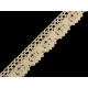 Bobine de liseré de dentelle en coton, largeur 25 mm - Noir (27 Mètres) Bobine de liseré de dentelle en coton, largeur 25 mm - Noir (27 Mètres)
