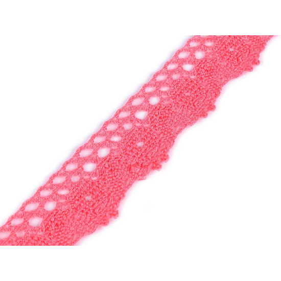 Bobine de liseré de dentelle en coton, largeur 25 mm - Noir (27 Mètres) Bobine de liseré de dentelle en coton, largeur 25 mm - Noir (27 Mètres)