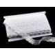 Bobine de liseré de dentelle en coton, largeur 25 mm - Noir (27 Mètres) Bobine de liseré de dentelle en coton, largeur 25 mm - Noir (27 Mètres)