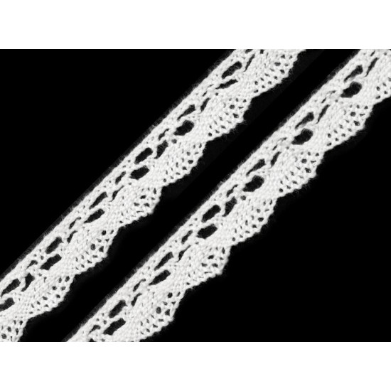 Bobine de liseré de dentelle en coton, largeur 15 mm - Écru lumineux (27 Mètres) Bobine de liseré de dentelle en coton, largeur 15 mm - Écru lumineux (27 Mètres)